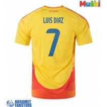 Kolumbija Luis Diaz #7 Domaci Dres Copa America 2024 Kratak Rukav